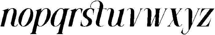 Mowina Italic otf (400) Font LOWERCASE