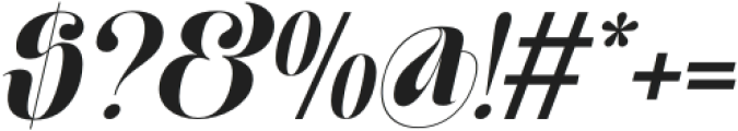 Moxtas Bold Italic otf (700) Font OTHER CHARS