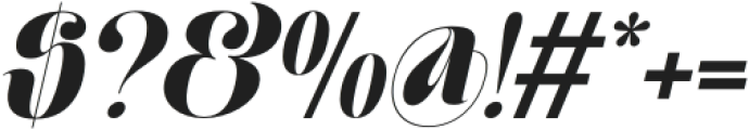 Moxtas Extrabold Italic otf (700) Font OTHER CHARS