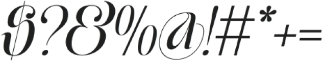 Moxtas Regular Italic otf (400) Font OTHER CHARS