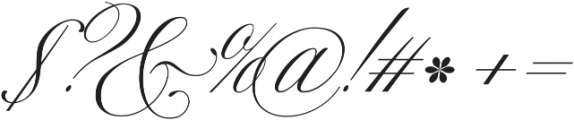 Mozart Script EXT Thin ttf (100) Font OTHER CHARS