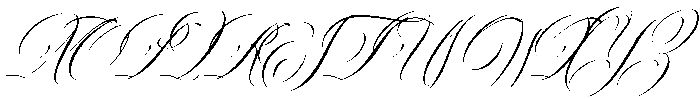 Mozart Script II Basic Thin otf (100) Font UPPERCASE