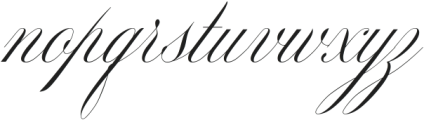 MozartScriptCutOff-Regular ttf (400) Font LOWERCASE