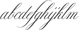 MozartScriptEXT-Regular ttf (400) Font LOWERCASE