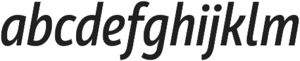 Mozer SemiBold Italic otf (600) Font LOWERCASE
