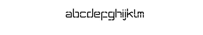 MONOLIGHT Font LOWERCASE