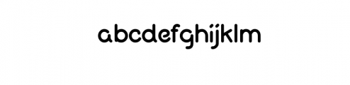 Modern Bold Rounded Font - Quiglet Font LOWERCASE