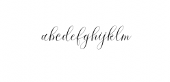 Molandika Script Font Font LOWERCASE
