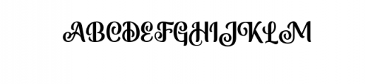 Monabelia Regular.otf Font UPPERCASE