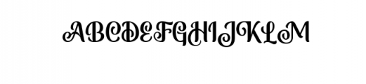 Monabelia Regular.ttf Font UPPERCASE