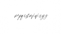 Monica Script Slant.otf Font LOWERCASE