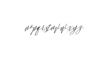 Monica Script Slant.ttf Font LOWERCASE