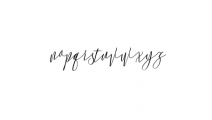 Monica Script.ttf Font LOWERCASE