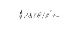 Montalia Script Font OTHER CHARS