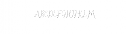 Moon Line Script.otf Font UPPERCASE