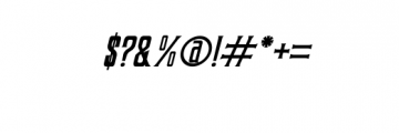 Morse Italic.otf Font OTHER CHARS