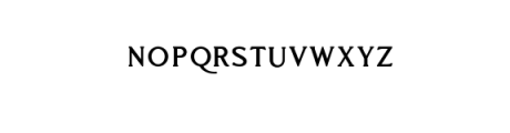 Mourich Bold.otf Font LOWERCASE