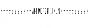 mono.ttf Font UPPERCASE