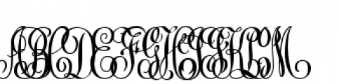 Mode Monograms Solid Font UPPERCASE