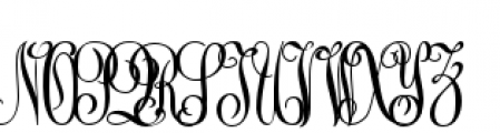 Mode Monograms Solid Font UPPERCASE