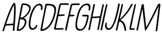 Modern Fantasy Italic Font LOWERCASE