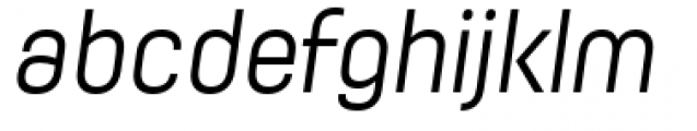 Moderna Condensed Light Italic Font LOWERCASE