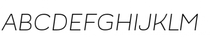 Modernica Standard Light Italic Font UPPERCASE