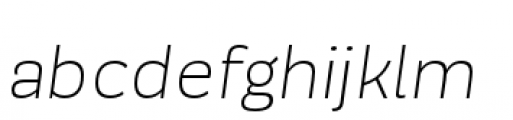 Modernica Standard Light Italic Font LOWERCASE