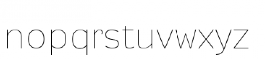 Modernica Standard Thin Font LOWERCASE