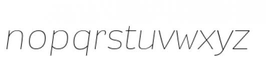 Modernica Thin Italic Font LOWERCASE