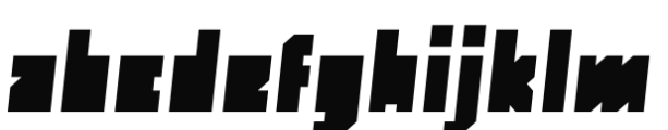 Monolith Pro Regular Italic Font LOWERCASE