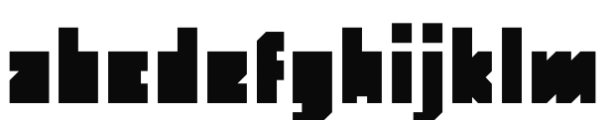 Monolith Pro Regular Font LOWERCASE