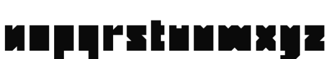 Monolith Pro Regular Font LOWERCASE