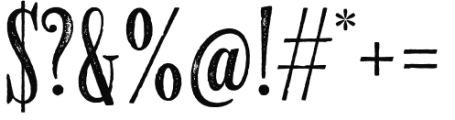 MonsterPie Rough Font OTHER CHARS