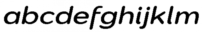 Montag Bold Oblique Font LOWERCASE