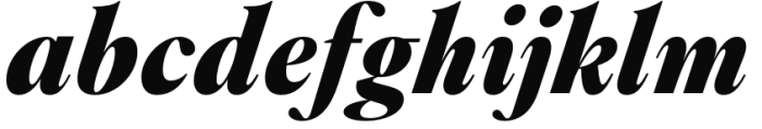 Montaigne Black Italic Font LOWERCASE