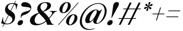 Montaigne Bold Italic Font OTHER CHARS