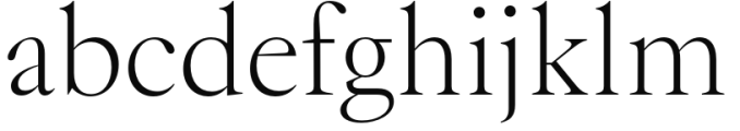 Montaigne Extralight Regular Font LOWERCASE