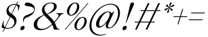 Montaigne Italic Font OTHER CHARS