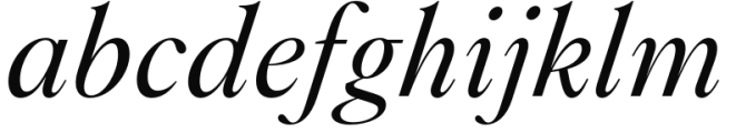 Montaigne Italic Font LOWERCASE