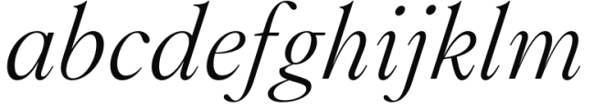 Montaigne Light Italic Font LOWERCASE