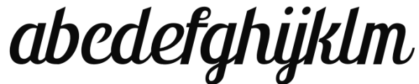 Montello Italic Font LOWERCASE