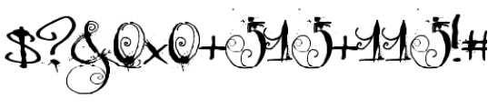 Moonlight Shadow Font OTHER CHARS