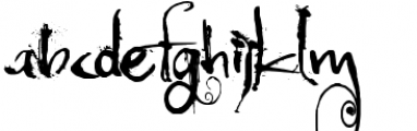 Moonlight Shadow Font LOWERCASE