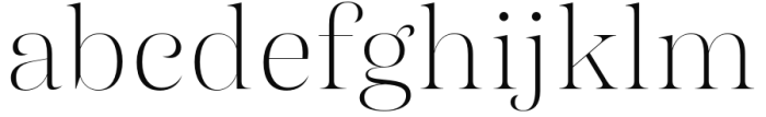 Morison Display Extralight Font LOWERCASE