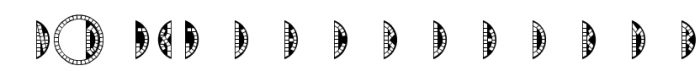 Mosaic Monograms Three White Regular Font OTHER CHARS