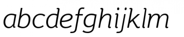 Motiva Sans Light Italic Font LOWERCASE