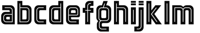 Motolodge Inline Font LOWERCASE