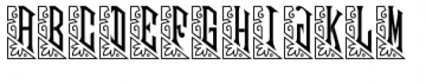 Mouchoir Monogram Font UPPERCASE