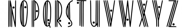 Modern Deco Font LOWERCASE